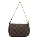 LOUIS VUITTON Damier Ebene Mini Pochette Accessoires Pouch N58009 Auth BA13778A-2