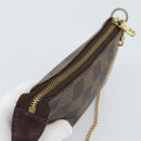 LOUIS VUITTON Damier Ebene Mini Pochette Accessoires Pouch N58009 Auth BA13778A-6