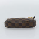 LOUIS VUITTON Damier Ebene Mini Pochette Accessoires Pouch N58009 Auth BA13778A-5