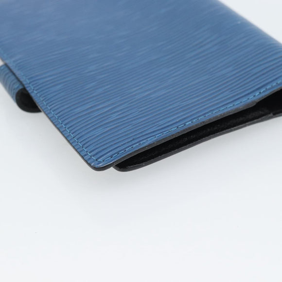 LOUIS VUITTON Epi Agenda PM Day Planner Cover Blue R20055 LV Auth BA13780