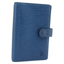 LOUIS VUITTON Epi Agenda PM Day Planner Cover Blue R20055 LV Auth BA13780-1