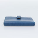 LOUIS VUITTON Epi Agenda PM Day Planner Cover Blue R20055 LV Auth BA13780-4