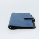 LOUIS VUITTON Epi Agenda PM Day Planner Cover Blue R20055 LV Auth BA13780-6