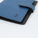 LOUIS VUITTON Epi Agenda PM Day Planner Cover Blue R20055 LV Auth BA13780-7