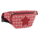 GUCCI Children's Sherry Line Waist bag Canvas Navy Red 502095 Auth BA13781V-1
