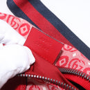 GUCCI Children's Sherry Line Waist bag Canvas Navy Red 502095 Auth BA13781V-10