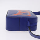 GUCCI NY Dragons Shoulder Bag Leather Blue Orange 773190 Auth BA13783M-3