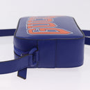 GUCCI NY Dragons Shoulder Bag Leather Blue Orange 773190 Auth BA13783M-4