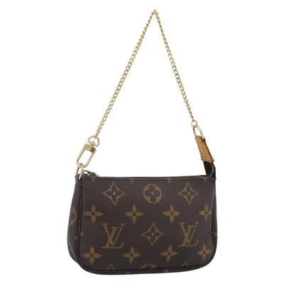 LOUIS VUITTON Monogram Mini Pochette Accessoires Pouch N41667 LV Auth BA13784A