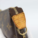 LOUIS VUITTON Monogram Mini Pochette Accessoires Pouch N41667 LV Auth BA13784A-17