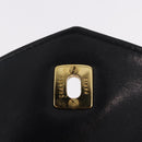CHANEL Matelasse Waist Bag Lamb Skin Black Gold CC Auth BA13785A-20