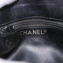 CHANEL Matelasse Waist Bag Lamb Skin Black Gold CC Auth BA13785A-21