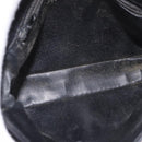 CHANEL Matelasse Waist Bag Lamb Skin Black Gold CC Auth BA13785A-22