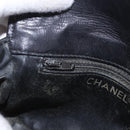 CHANEL Matelasse Waist Bag Lamb Skin Black Gold CC Auth BA13785A-25