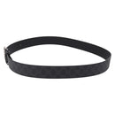 GUCCI GG Supreme Interlocking G Belt PVC 53.1"" Black 703147 Auth BA13786V-4