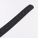 GUCCI GG Supreme Interlocking G Belt PVC 53.1"" Black 703147 Auth BA13786V-8