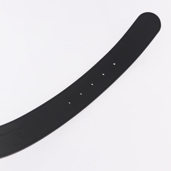 GUCCI GG Supreme Interlocking G Belt PVC 53.1"" Black 703147 Auth BA13786V