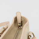 Salvatore Ferragamo Hand Bag Suede 2way Beige Gold Auth BA13787A-19