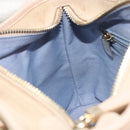 Salvatore Ferragamo Hand Bag Suede 2way Beige Gold Auth BA13787A-21