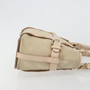 Salvatore Ferragamo Hand Bag Suede 2way Beige Gold Auth BA13787A-3