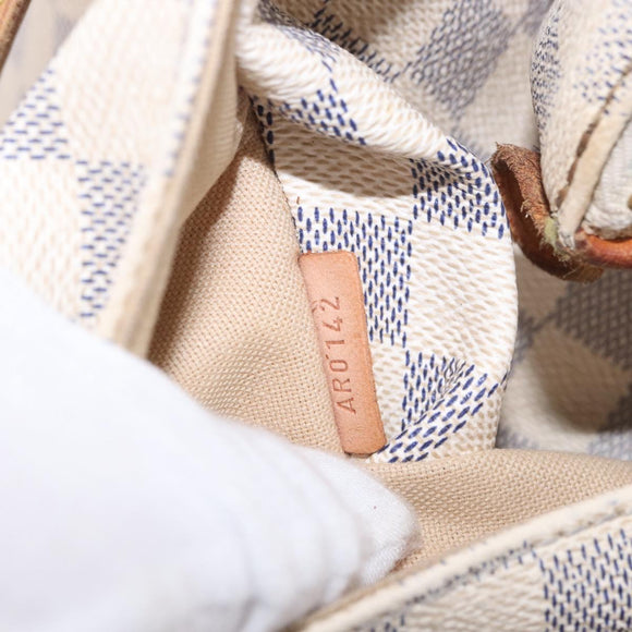 LOUIS VUITTON Damier Azur Totally PM Tote Bag N41280 LV Auth BA13788