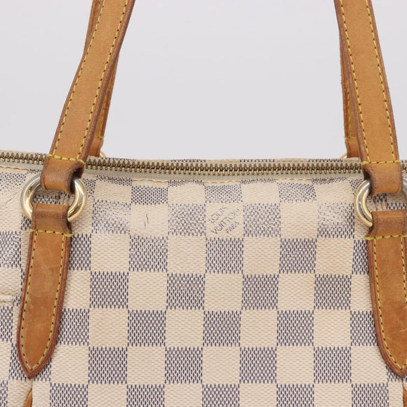LOUIS VUITTON Damier Azur Totally PM Tote Bag N41280 LV Auth BA13788