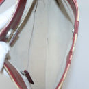 BURBERRY Nova Check Shoulder Bag PVC Beige Silver Auth BA1379-11