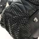 Miu Miu Hand Bag Leather 2way Black Silver Auth BA13790V-14