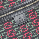 GUCCI Newbrit Tote Bag Leather Black Gold 162094 Auth BA13791V-16