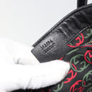 GUCCI Newbrit Tote Bag Leather Black Gold 162094 Auth BA13791V-22