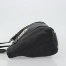GUCCI Newbrit Tote Bag Leather Black Gold 162094 Auth BA13791V-5
