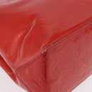 LOUIS VUITTON Monogram Vernis Reade PM Handtas Rood Rouge M91088 LV Auth BA13792-14