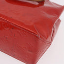 LOUIS VUITTON Monogram Vernis Reade PM Handtas Rood Rouge M91088 LV Auth BA13792-16