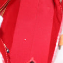 LOUIS VUITTON Monogram Vernis Reade PM Handtas Rood Rouge M91088 LV Auth BA13792-11