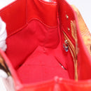 LOUIS VUITTON Monogram Vernis Reade PM Handtas Rood Rouge M91088 LV Auth BA13792-20
