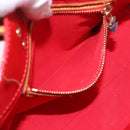 LOUIS VUITTON Monogram Vernis Reade PM Handtas Rood Rouge M91088 LV Auth BA13792-22