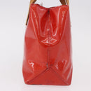 LOUIS VUITTON Monogram Vernis Reade PM Handtas Rood Rouge M91088 LV Auth BA13792-3