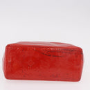 LOUIS VUITTON Monogram Vernis Reade PM Handtas Rood Rouge M91088 LV Auth BA13792-5