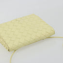 BOTTEGA VENETA INTRECCIATO Shoulder Bag Leather Cream Gold Auth BA13794V-6
