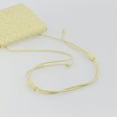 BOTTEGA VENETA INTRECCIATO Shoulder Bag Leather Cream Gold Auth BA13794V-7