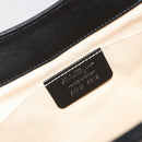 Salvatore Ferragamo Gancini Hand Bag Canvas Beige Silver Auth BA13795A-15
