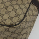GUCCI GG Supreme Shoulder Bag PVC Beige Gold 211107 Auth BA13796A-12