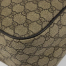 GUCCI GG Supreme Shoulder Bag PVC Beige Gold 211107 Auth BA13796A-13