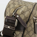 GUCCI GG Supreme Shoulder Bag PVC Beige Gold 211107 Auth BA13796A-10