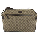 GUCCI GG Supreme Shoulder Bag PVC Beige Gold 211107 Auth BA13796A-13