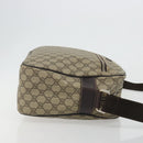 GUCCI GG Supreme Shoulder Bag PVC Beige Gold 211107 Auth BA13796A-4
