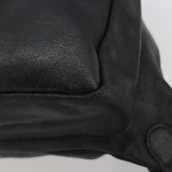 Gianni Versace Backpack Leather Black Gold Auth BA13798