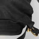 Gianni Versace Backpack Leather Black Gold Auth BA13798-12