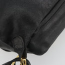 Gianni Versace Backpack Leather Black Gold Auth BA13798-13