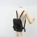 Gianni Versace Backpack Leather Black Gold Auth BA13798-26